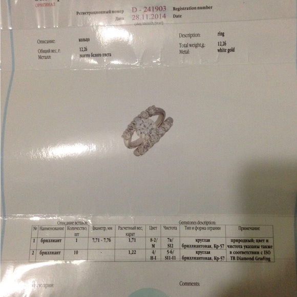 Platinum diamond ring - Picture 7 of 10